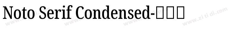 Noto Serif Condensed字体转换